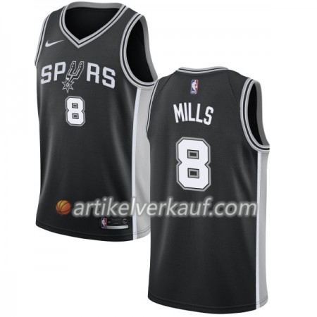 NBA San Antonio Spurs Trikot Patty Mills 8 Nike 2017-18 Schwarz Swingman - Herren